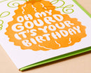 And Here We Are - Gourd Birthday Letterpress Greeting Card