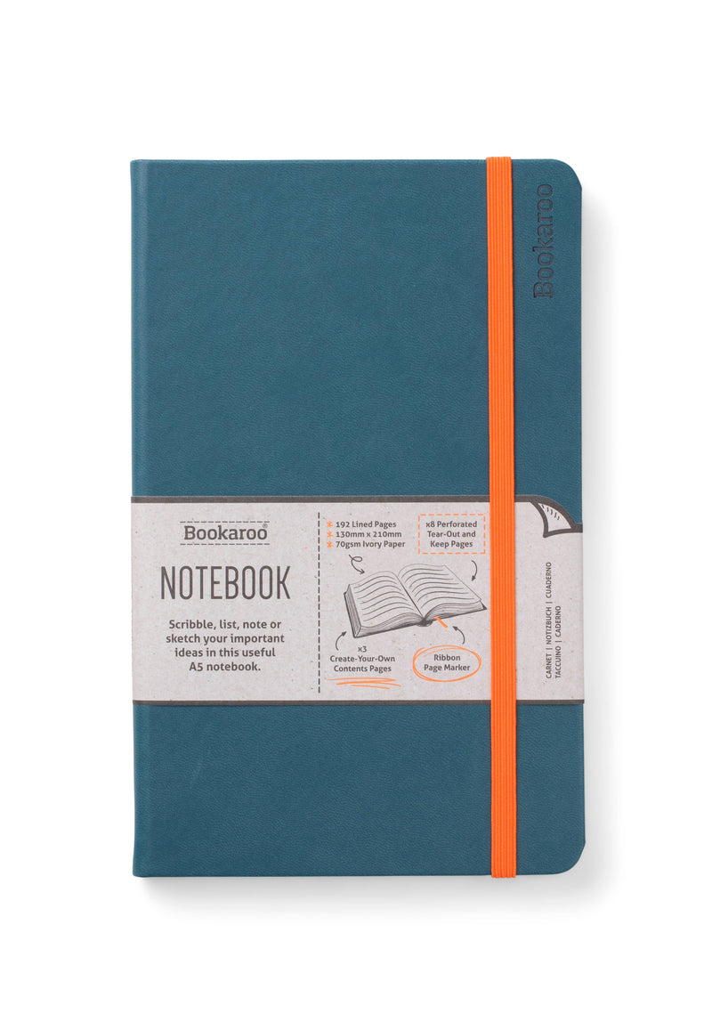 if USA - Bookaroo A5 Notebook: Teal