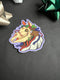 Fox and Brambles - Mari Lwyd Yule Christmas Sticker