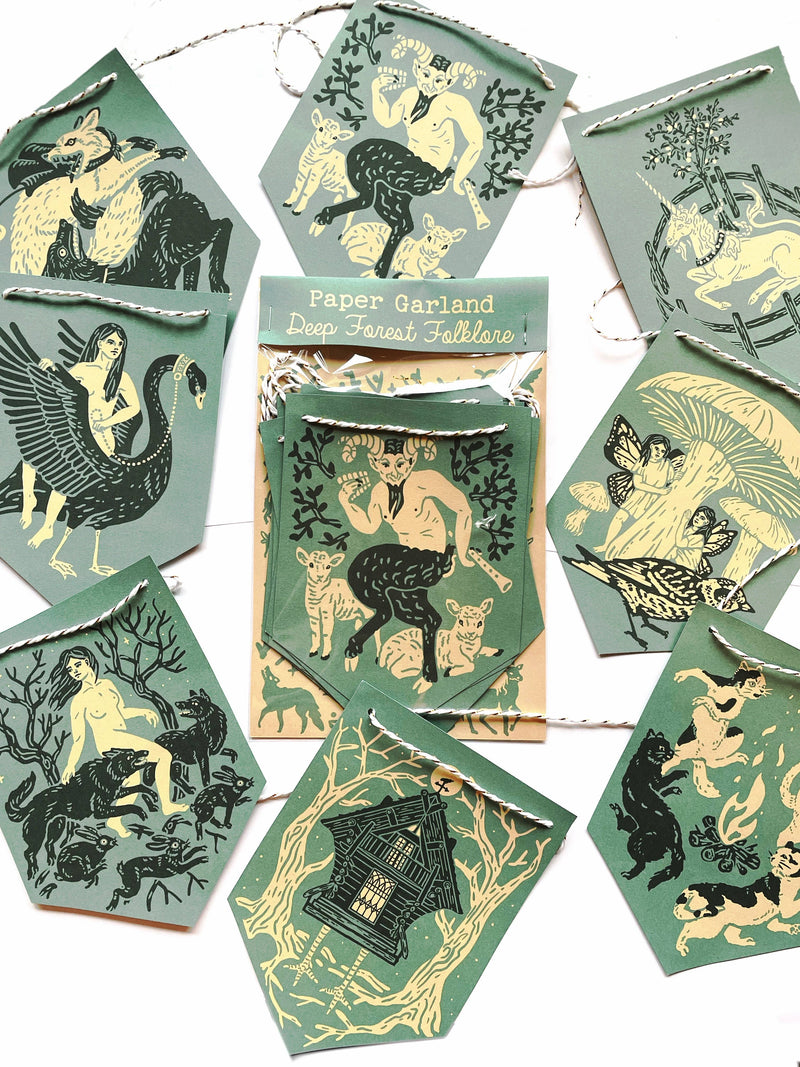 Hissing Mink - Deep Forest Folklore Paper Garland 