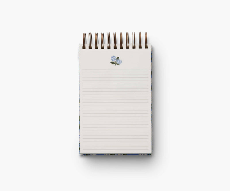 Notepad Riffle Paper Rifle Paper Co. - Hydrangea Desktop Spiral Notepad – The Painted Porch ...
