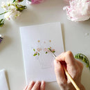 emily lex studio - Bouquets paintable watercolor notecard set