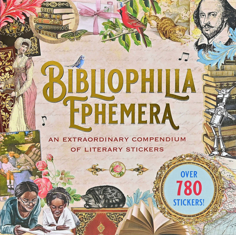 Peter Pauper Press - Bibliophilia Ephemera Sticker Book