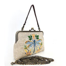 COMECO INC - Dragonfly Vintage Kisslock Bag: Beige