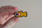 Curlworks - Fish Pin - Yellow / Coral