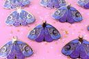 The Moonborn - Nyx Greek Mythology Olympian Goddess Moth Enamel Pin