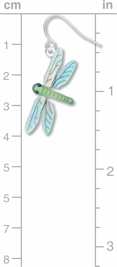 David Howell and Company - Dragonfly Earrings, Green
