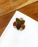 Flora West Design - Strawberry Enamel Pin For Flower, Nature, Garden lovers