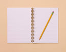 And Here We Are - Letterpress A5 Spiral Notebook—Rainbow Trout (Colorful Fish)