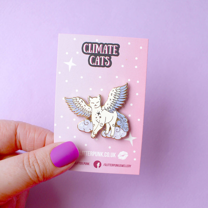 Glitter Punk - Air Cat Enamel Pin