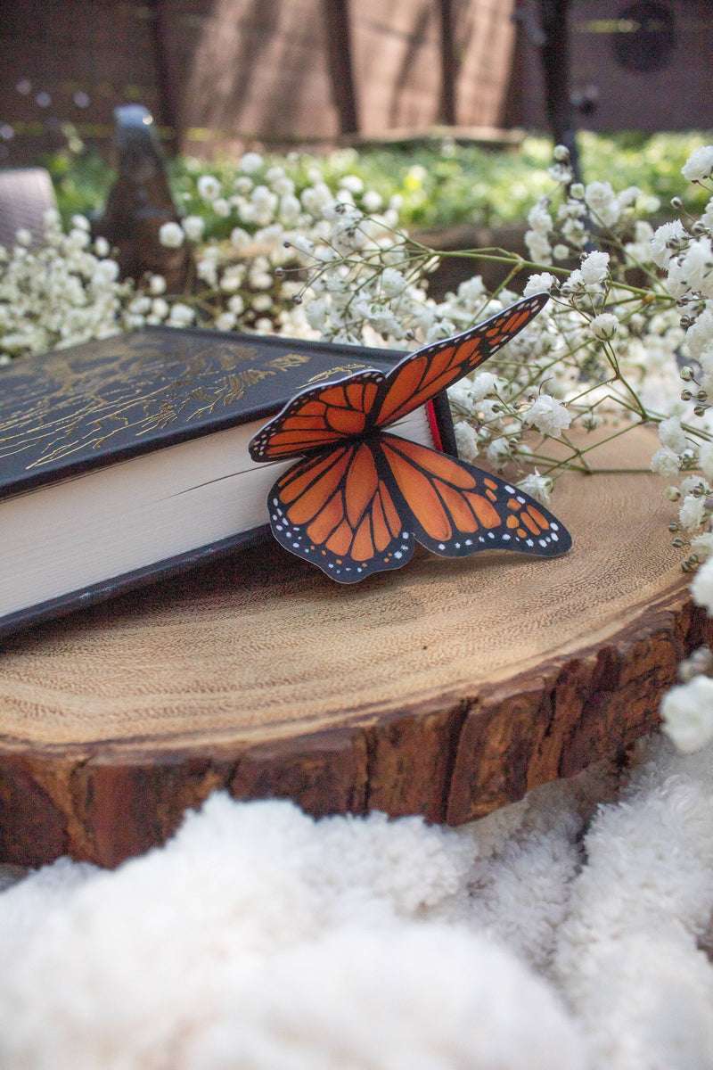Meaggie Moos - 3D Monarch Butterfly Wings Bookmark | Soft Touch