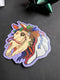 Fox and Brambles - Mari Lwyd Yule Christmas Sticker