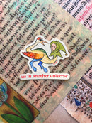 Beeftopia - Us in Another Universe Funny Medieval Vinyl Sticker
