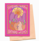Lucky Sardine - Sending Warm Birthday Wishes, Desert Mountains Card!