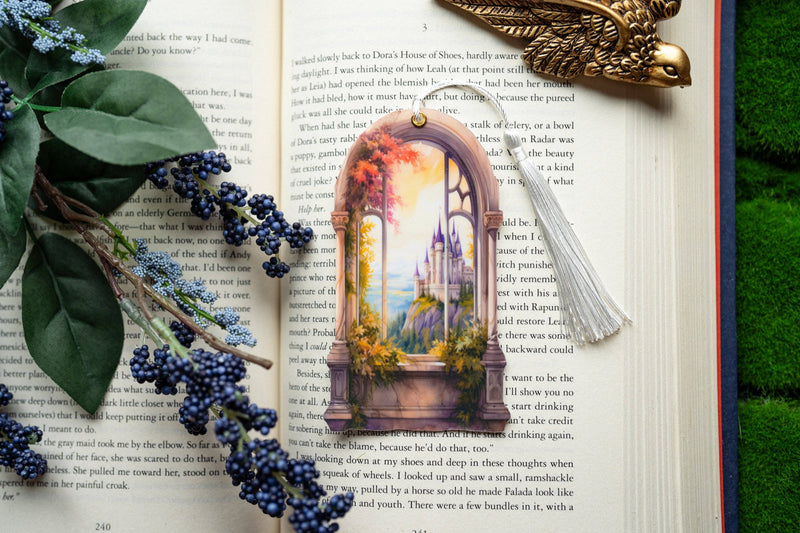 The Bookish Atelier - Mountain Peak Castle Bookmark