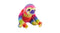Wild Republic - Pocketkins-ECO-Rainbow Sloth Stuffed Animal 5"