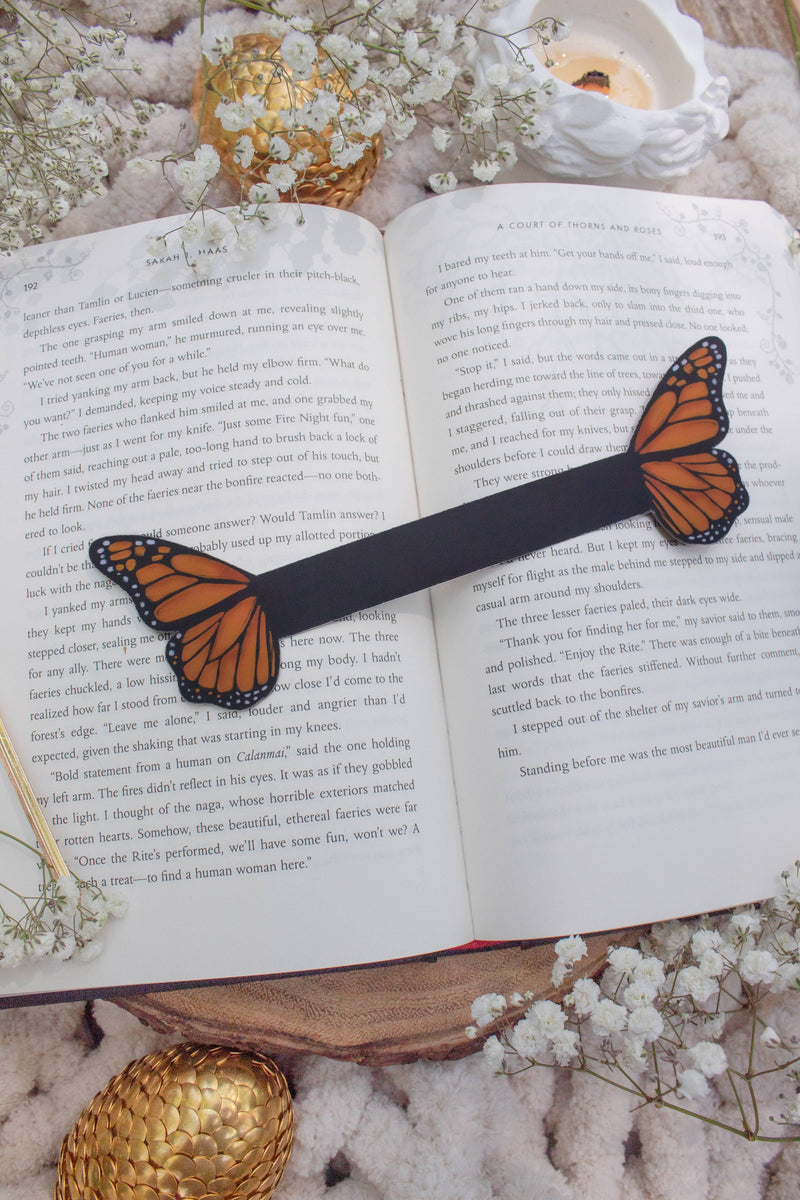 Meaggie Moos - 3D Monarch Butterfly Wings Bookmark | Soft Touch