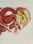 Fox and Brambles - Valentine Love Dragons