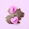 Glitter Punk - Fog Cat Enamel Pin