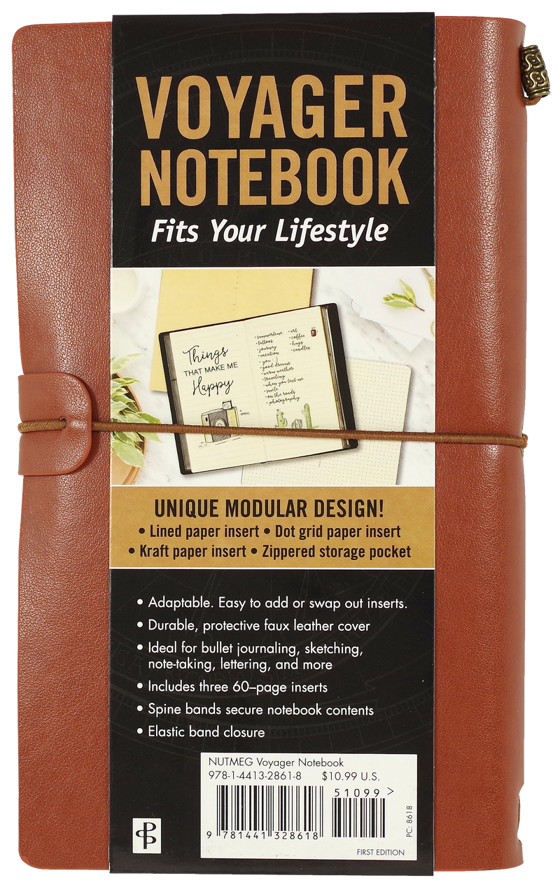 Peter Pauper Press - Nutmeg Voyager Notebook