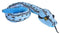 Wild Republic - Snake Slipstream Blue Stuffed Animal 54"