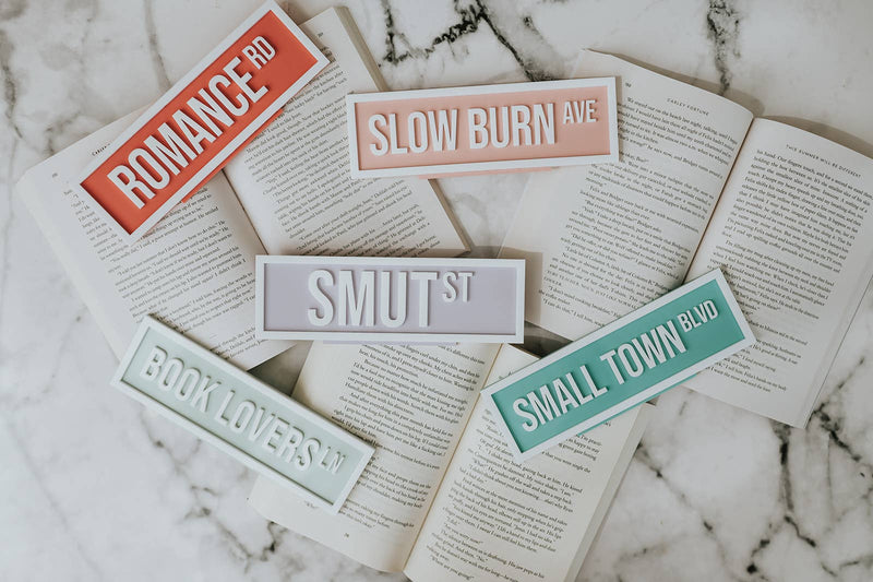 The Bookish Bird Co. - Smut St Acrylic Shelf Sign w/ Stand