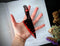 Dark Veinlet - Clear Bookmark - Bloody Kitchen Knife Goth Gothic Horror