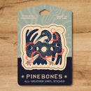 Pine Bones - Loon - Durable & Weatherproof Sticker  
