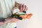 Curlworks - The Fish Pouch - Coral / Dark Green