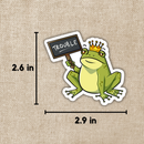 Wildly Enough - Kingsley with Trouble Sign Sticker | Asst to the Villain
