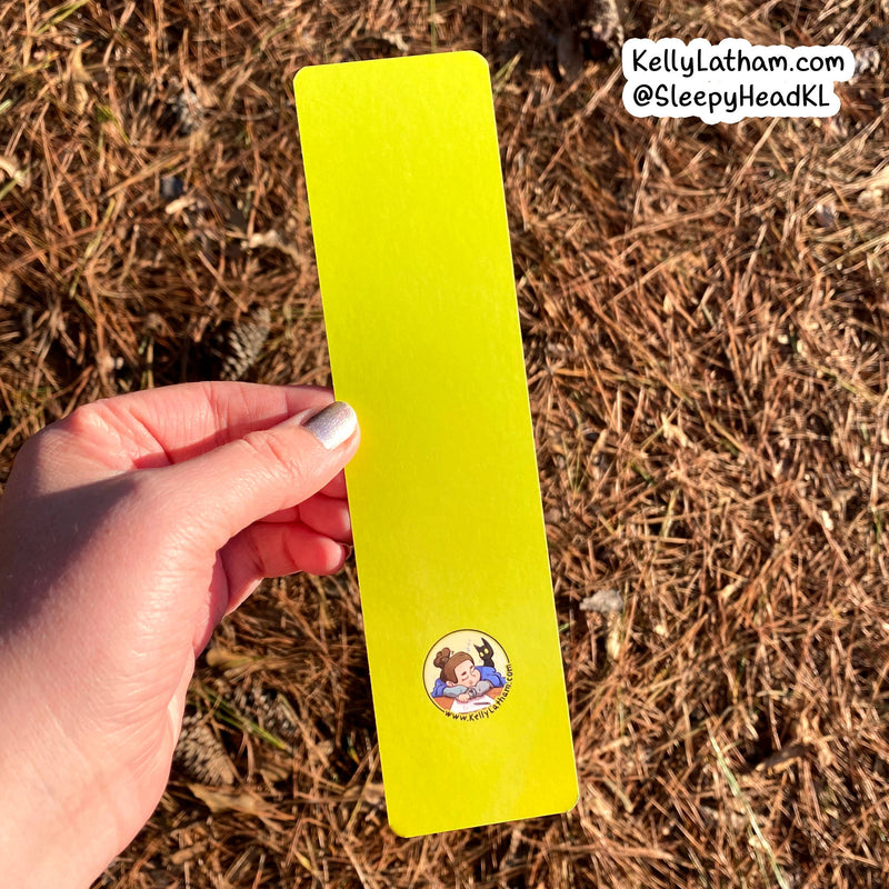 Kelly Latham Art - Dinosaur Clouds Bookmark - Cute Funny Dinos Brontosaurus