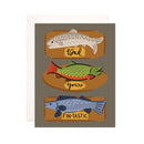 Bloomwolf Studio - Fintastic Dad Greeting Card - Punny Father's Day Card