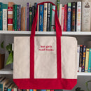 Bona Fide Bookworm - Hot Girls Read Books Embroidered Tote Bag