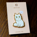 Thousand Skies - Enamel Pin - White Cat