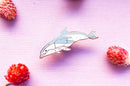 Alum and Ink - Vela Constellation Dusky Dolphin Pin: Rubber Pin Back