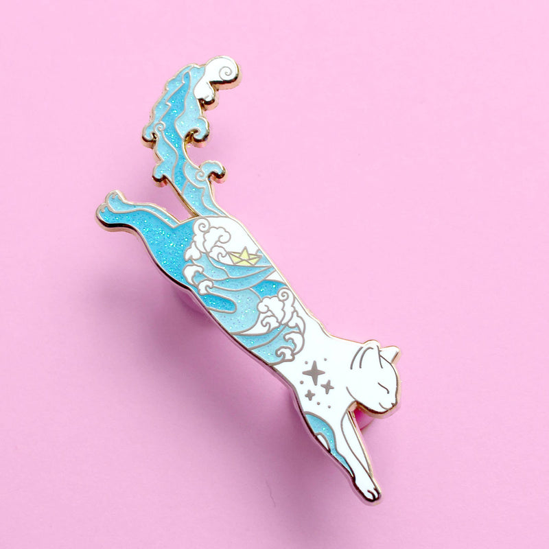 Glitter Punk - Sea Cat Enamel Pin