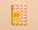 And Here We Are - Hot Dogs Letterpress Spiral Notebook - Made in USA - Foodie, Grilling, Cook Out  - Stocking stuffer, Holiday, Gift Guide