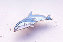 Alum and Ink - Vela Constellation Dusky Dolphin Pin: Rubber Pin Back