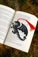 The Bookish Atelier - The Obsidian Dragon Metal Bookmark