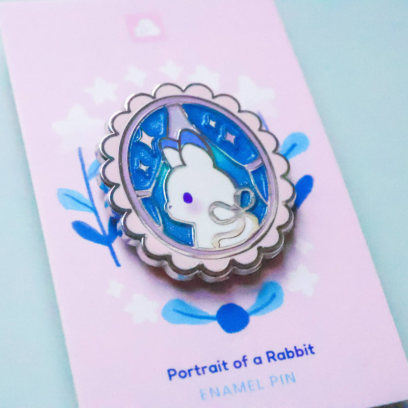 Thousand Skies - Enamel Pin - Portrait of a Rabbit