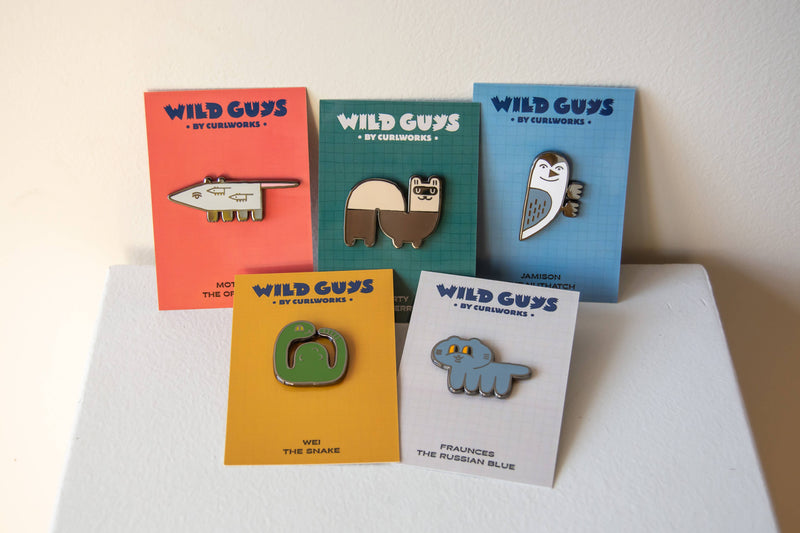 Curlworks - Mother the Opossum - Wild Guys Enamel Pin