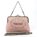 COMECO INC - Pooh and Piglet Kisslock Bag in Linen Blended Material