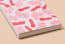 And Here We Are - Shrimp Cocktail Letterpress Pocket-size Spiral  Notebook - Made in USA - Seafood, Shrimp Cocktail, Beach, Ocean, Foodie, Dinner Party, Coastal - , Housewarming Gift,  - Stocking stuffer, Holiday, Gift Guide