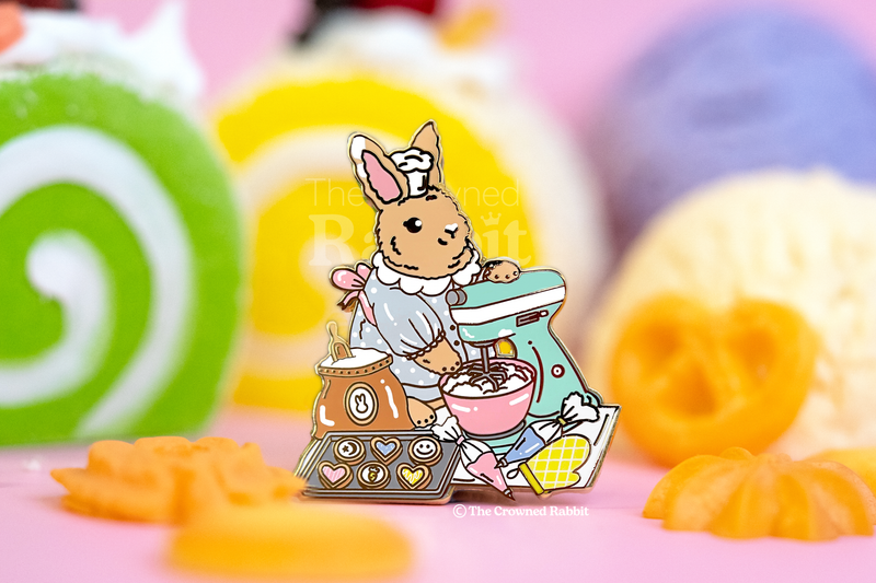 The Crowned Rabbit - Baker Bunny Enamel Pin