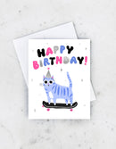 Idlewild Co. - Skater Cat Birthday Greeting Card