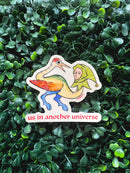 Beeftopia - Us in Another Universe Funny Medieval Vinyl Sticker
