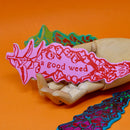 Ark Colour Design - 'A Good Weed' Flower Bookmark