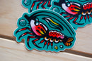 Curlworks - Shrimp - 3" Vinyl Sticker