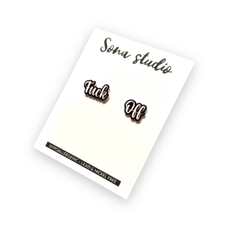 Sona Studio - Fu*k Off Earrings