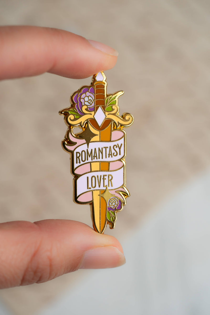 The Bookish Atelier - Romantasy Lover Sword Enamel Pin